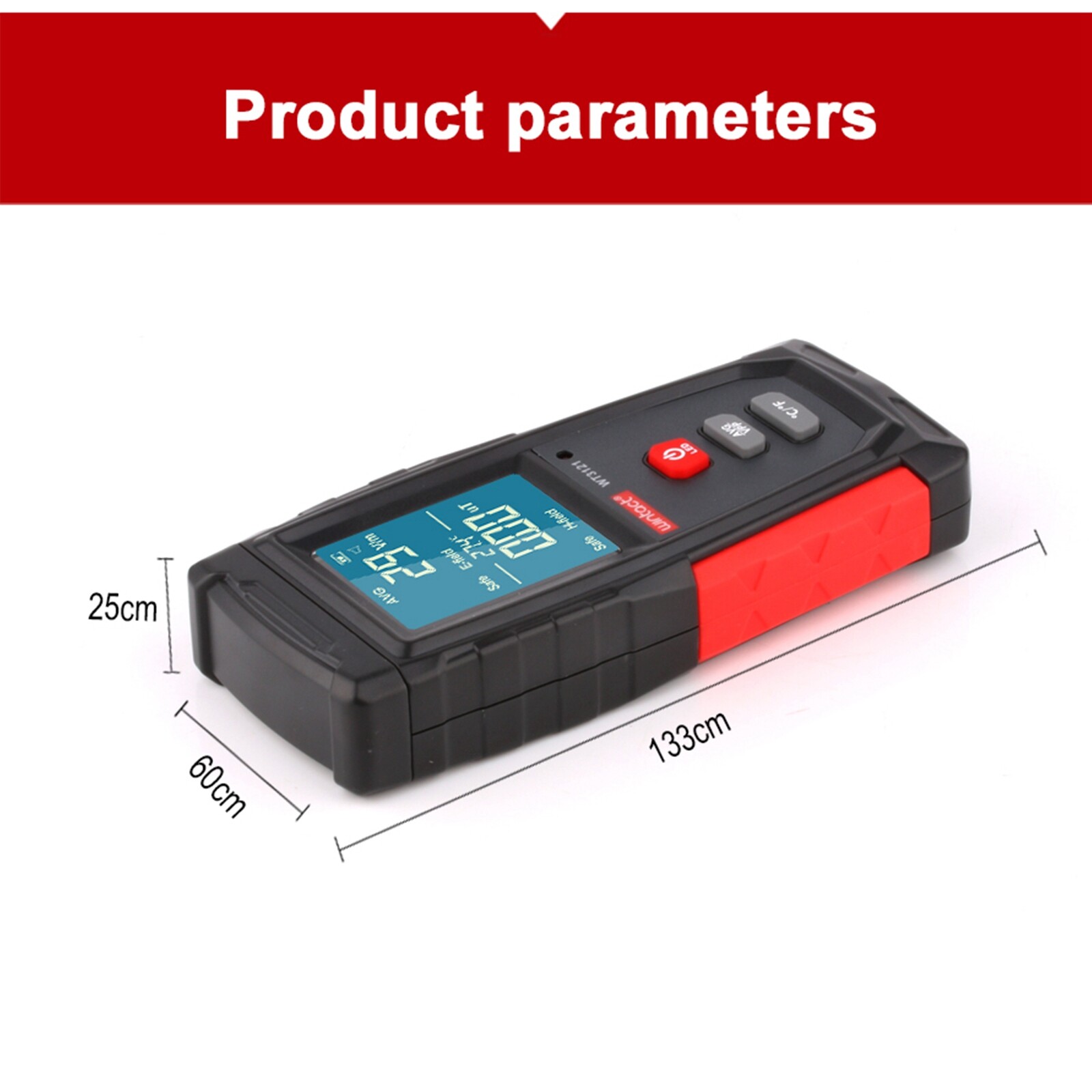 Rechargeable Digital 5G 4G EMF Electromagnetic Radiation Meter Tester Detector
