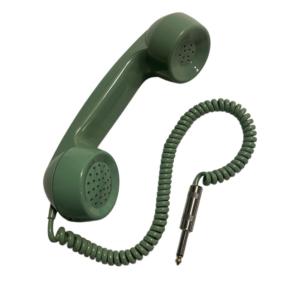 DJ VINTAGE HEADPHONE TELEPHONE MADE IN JAPAN GREEN
