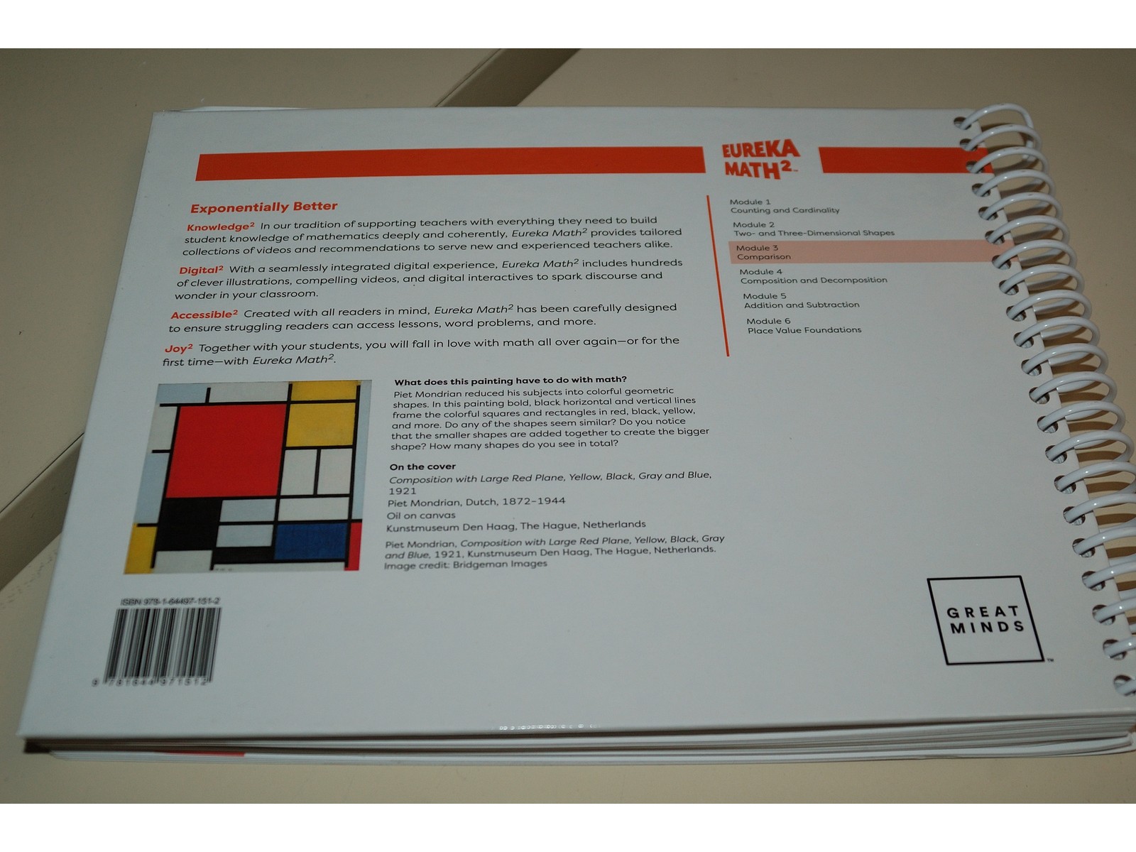 Eureka Math² Squared Kindergarten Module 3 Teacher Book - Weight: 29 oz.