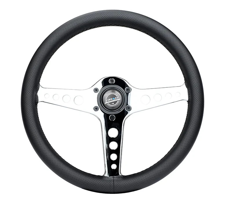 🔥NRG ST-034CH-PR 350mm Sim Racing Light Weight Feedback Steering Wheel - DRIFTZ