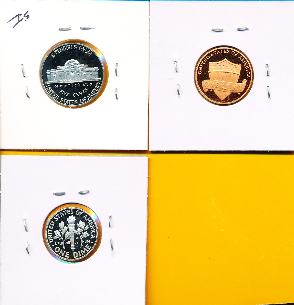 LINCOLN PROOFS - 2011-S - 3 DIFFERENT - #2728