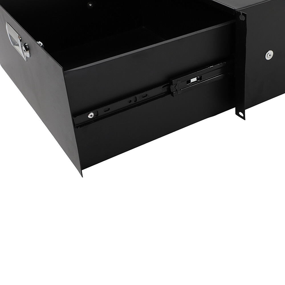 4U Drawer Server Cabinet Case 19 Inch Locking Rack Mount DJ Lockable Deep Drawer