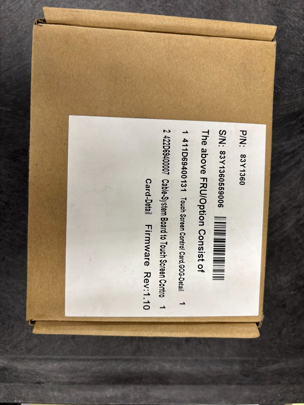 Touch Screen Control Card GOG-DETAIL – Replacement Part for Systems