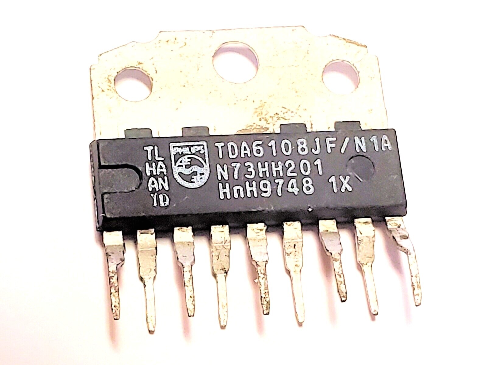 TDA6108JF  "Original" Philips  9P ZIP IC with heat sink tab  1  pc