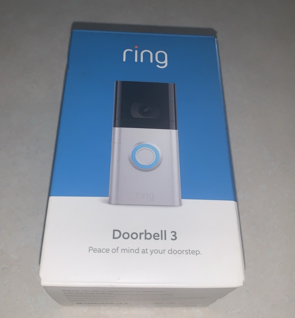 Ring Doorbell 3 Video Smart Doorbell Night Vision Two-Way Talk Alexa Wi-Fi NEW