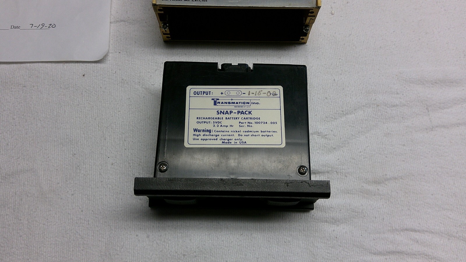 Transmation 1040 Snap-Pack, Tested and calibrated