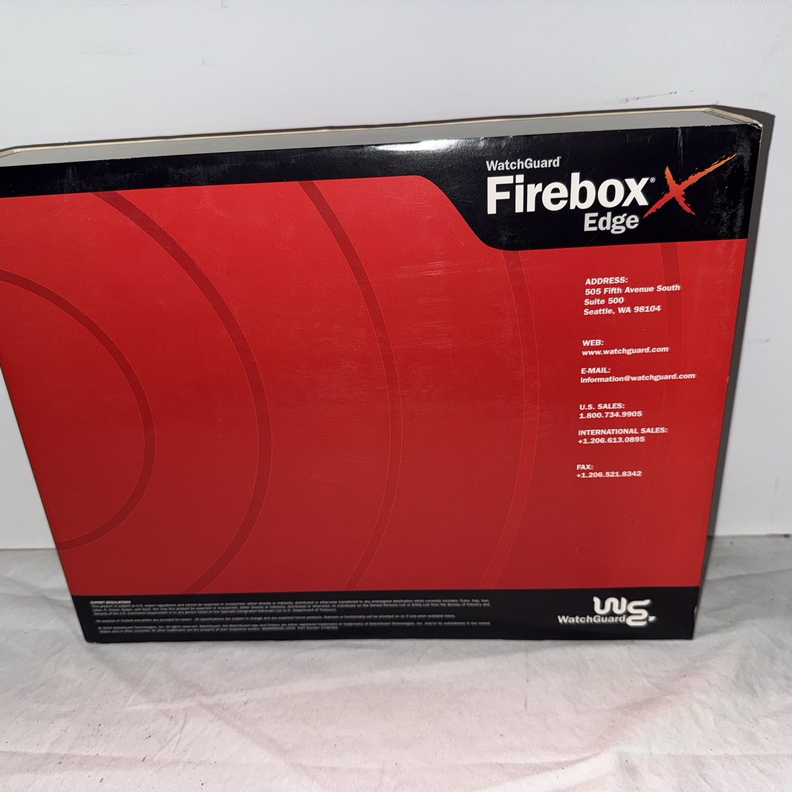 WatchGuard Firebox X Edge Firewall Appliance WG40060-US VPN Router w/ Box