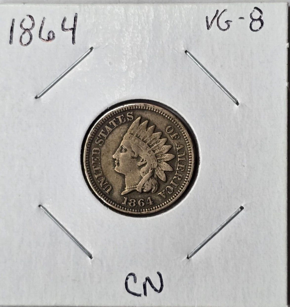 1864 - Copper Nickel Indian Cent