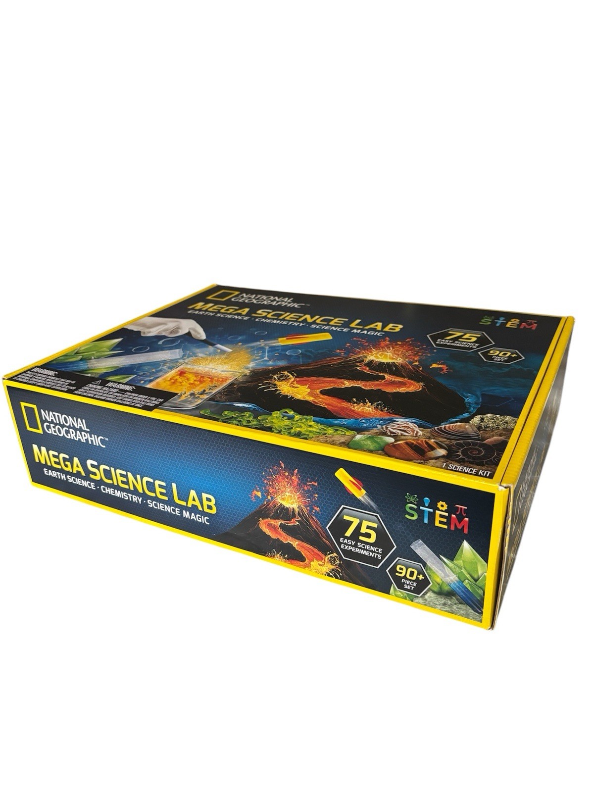 NEW NATIONAL GEOGRAPHIC Mega Science Lab - 75 Experiments - 90 Pieces - S.T.E.M.