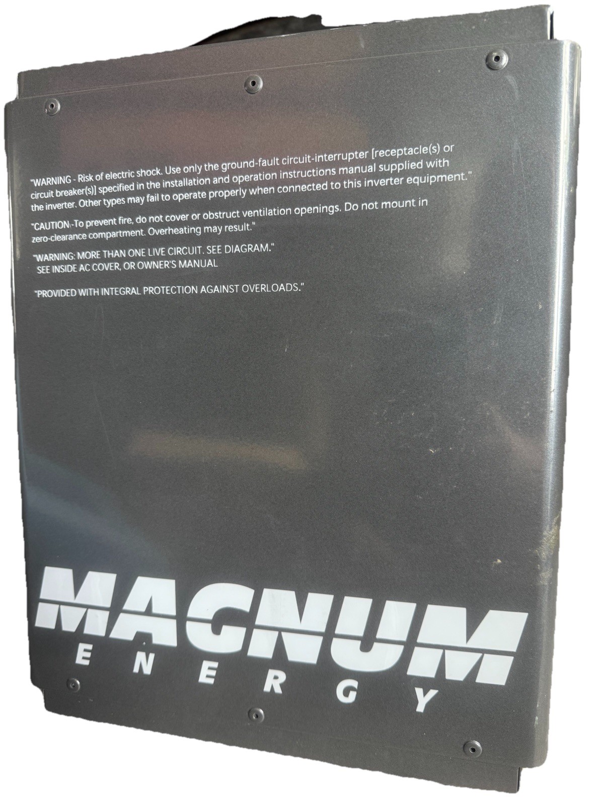 Magnum Energy ME2012 2000W Pure Sine Wave Inverter Charger 12V RV Solar Off Grid