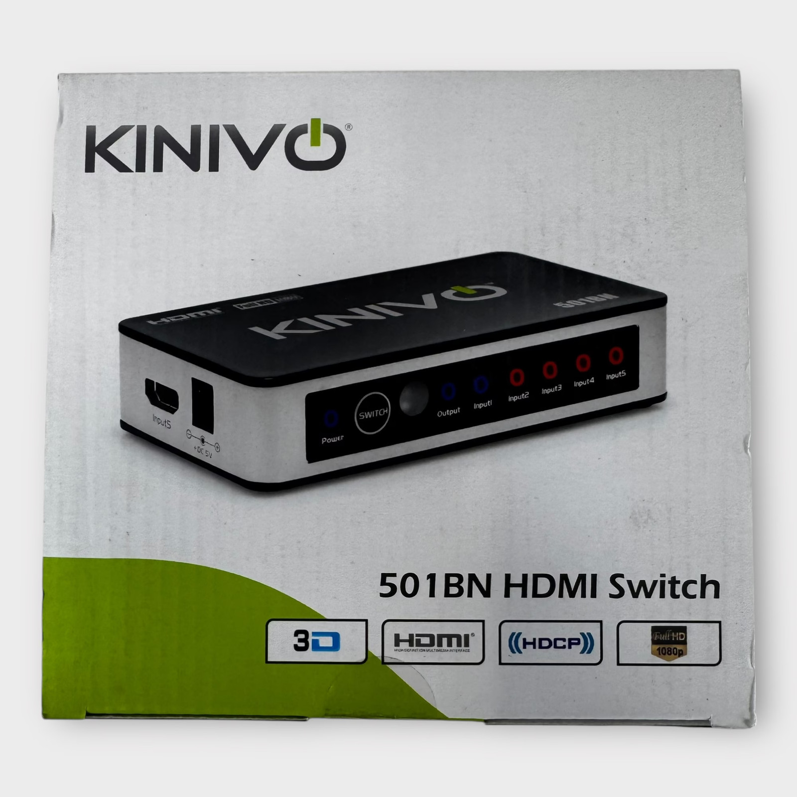 KINIVO 501BN HDMI Switch 5in 1out NEW