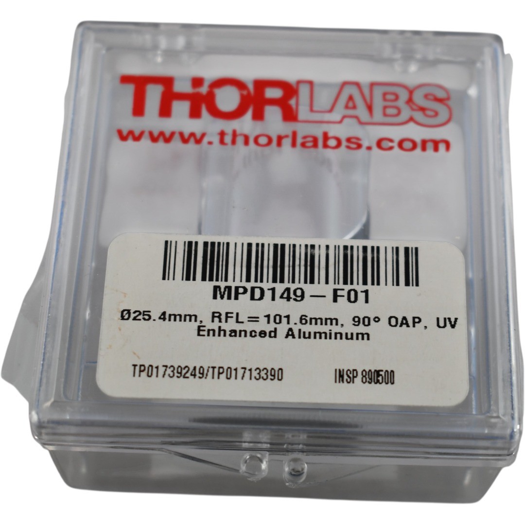NEW Thorlabs MPD149-F01 90 Degree Off Axis Parabolic Mirror UV Enhanced Aluminum