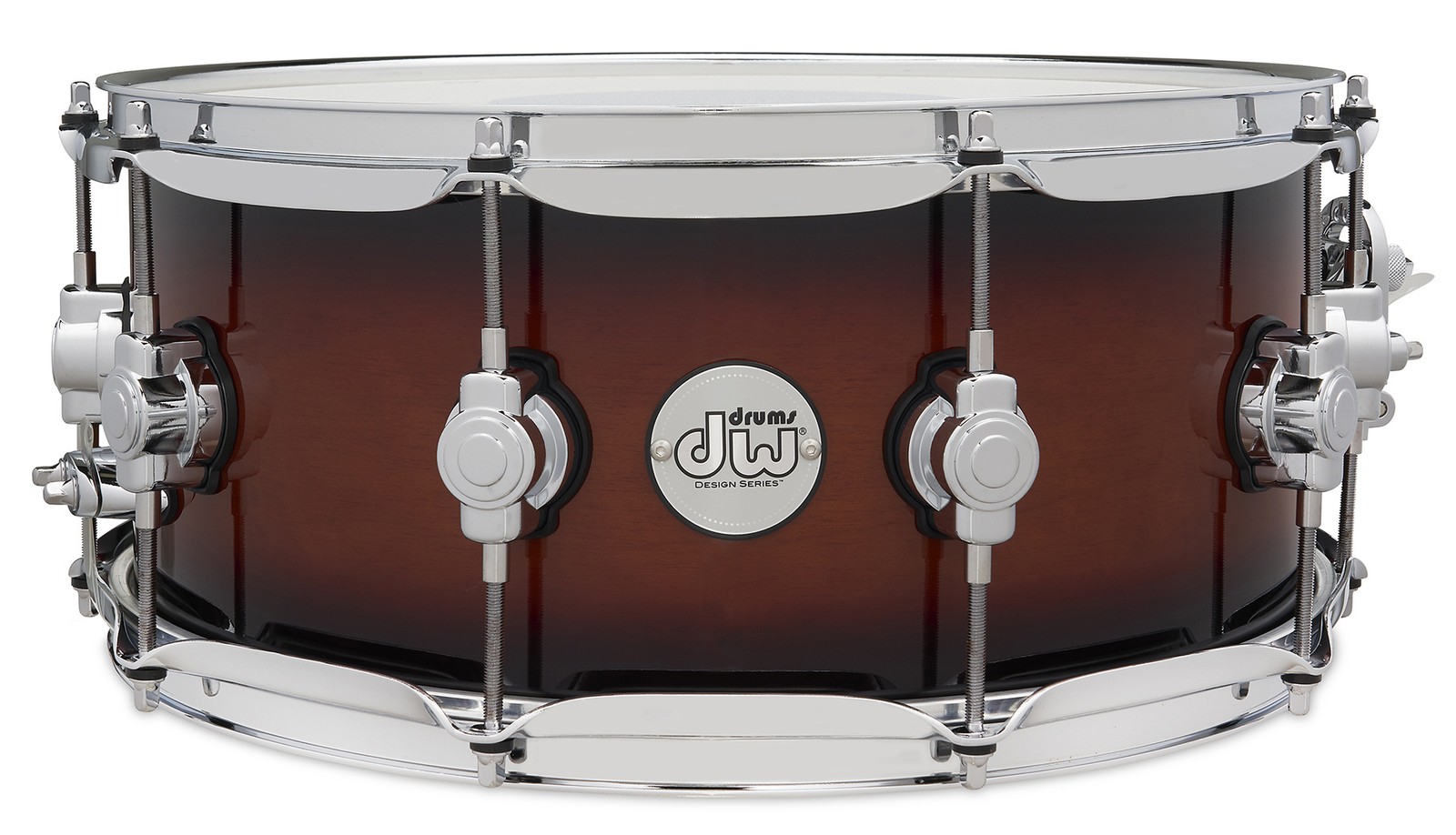 DW Design Series 6x14 Snare Drum, Tobacco Burst