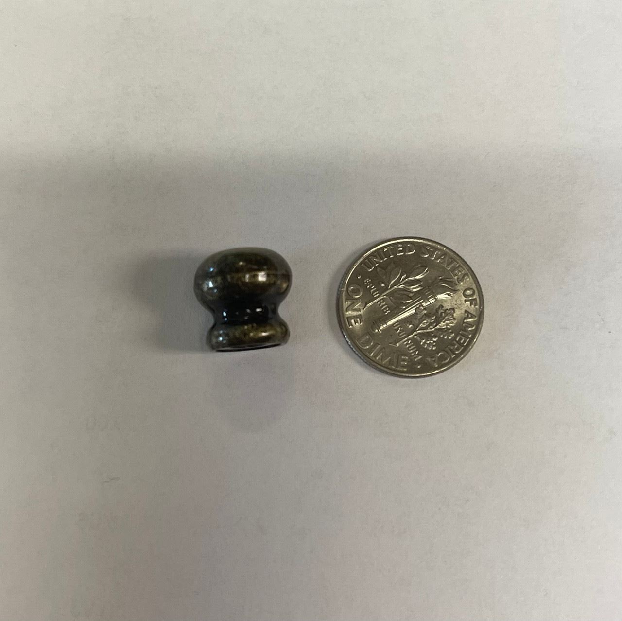 15/32" Jewelry Box Knob Brushed Antique Brass