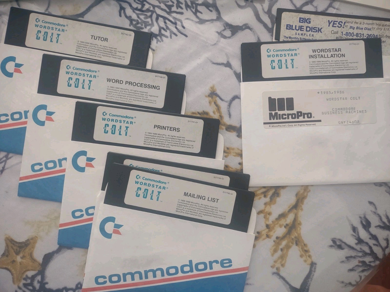 Vintage 1988 Commodore Colt Computer WordStar Software Packing Complete In Box!