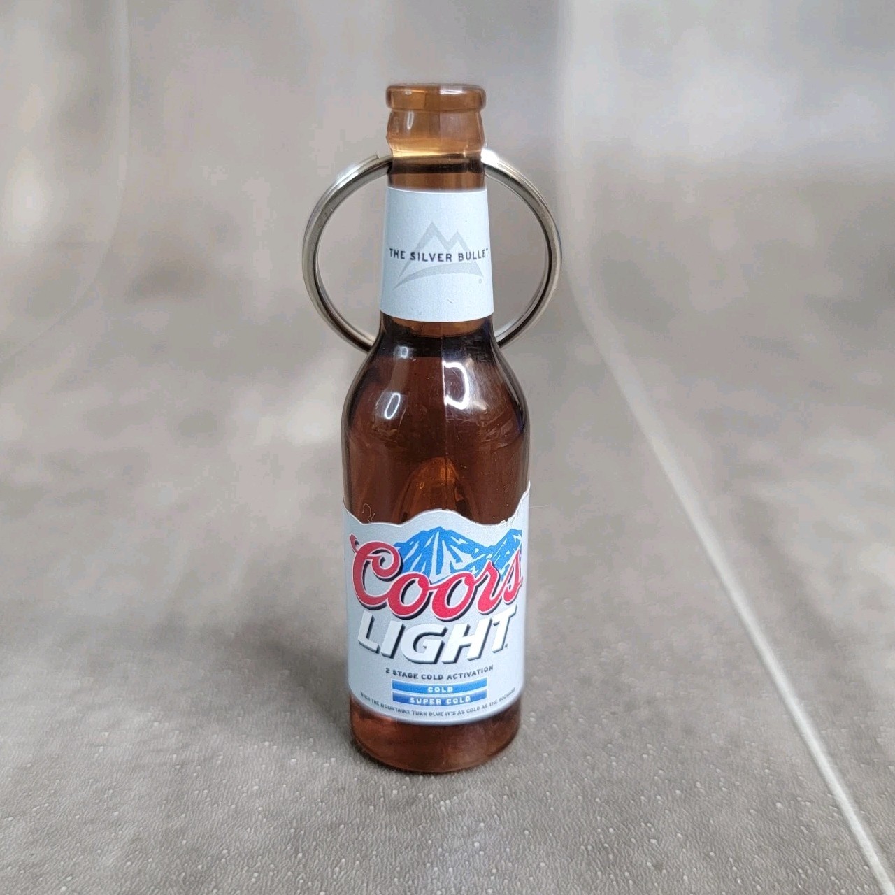 Coors Light Beer Bottle Opener Keychain Bottle Cap 3"