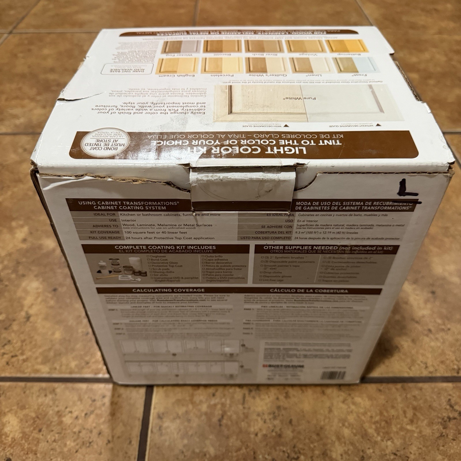 Rustoleum Cabinet Transformations Light Tint Base Complete Coating Kit