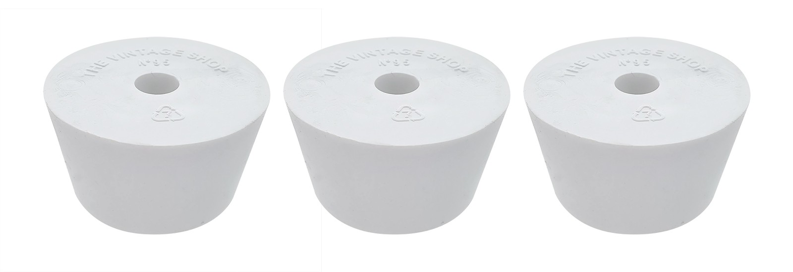 Home Brew Ohio #9.5 Drilled Rubber Stopper Set of 3
