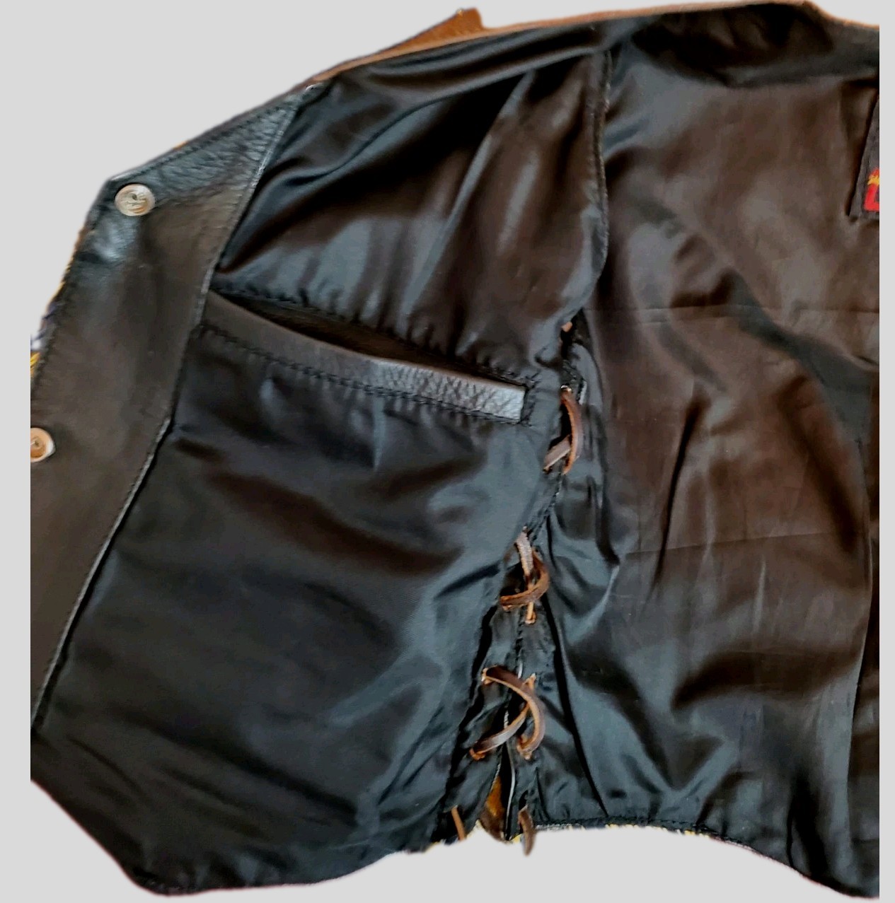 Motorcycle VEST LEATHER & SUEDE