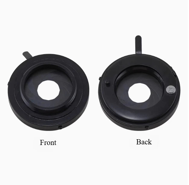 2-28mm Camera Lens Aperture Iris Diaphragm Manual Adjustable Aperture Microscope