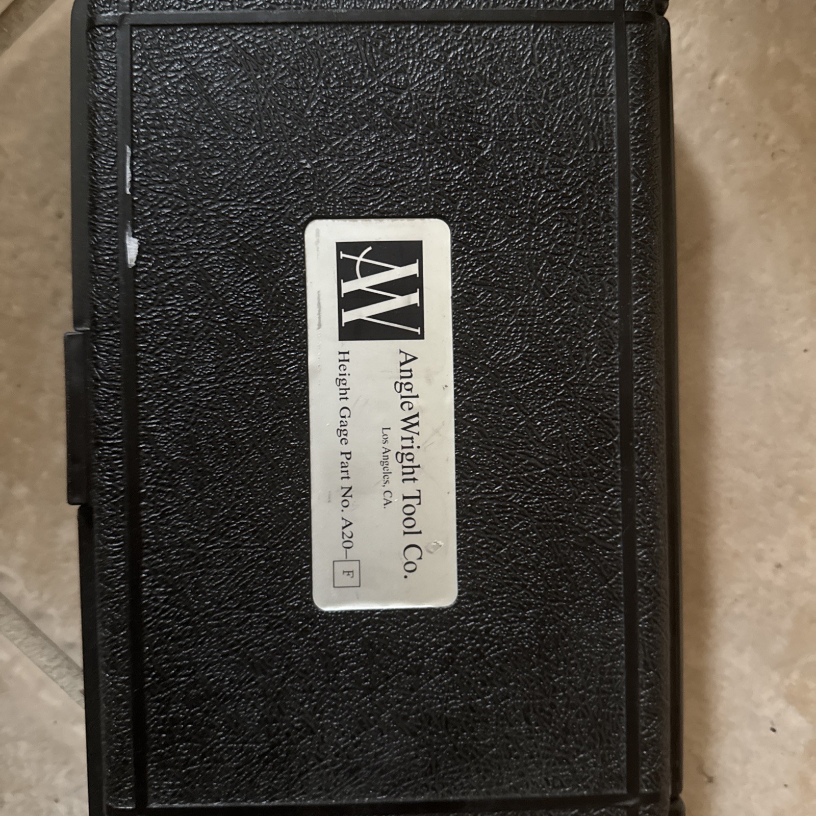 Anglewright  Tool Co ,height Gage Part No A 20