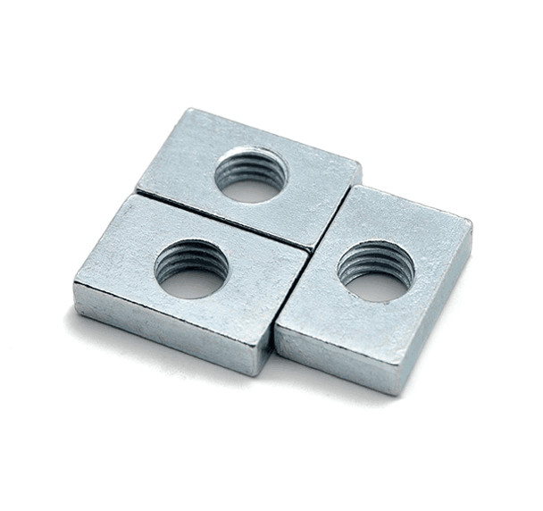 10pcs M5 rectangular nut sleeve inner thread slider nut Zinc 10-13.7mm length