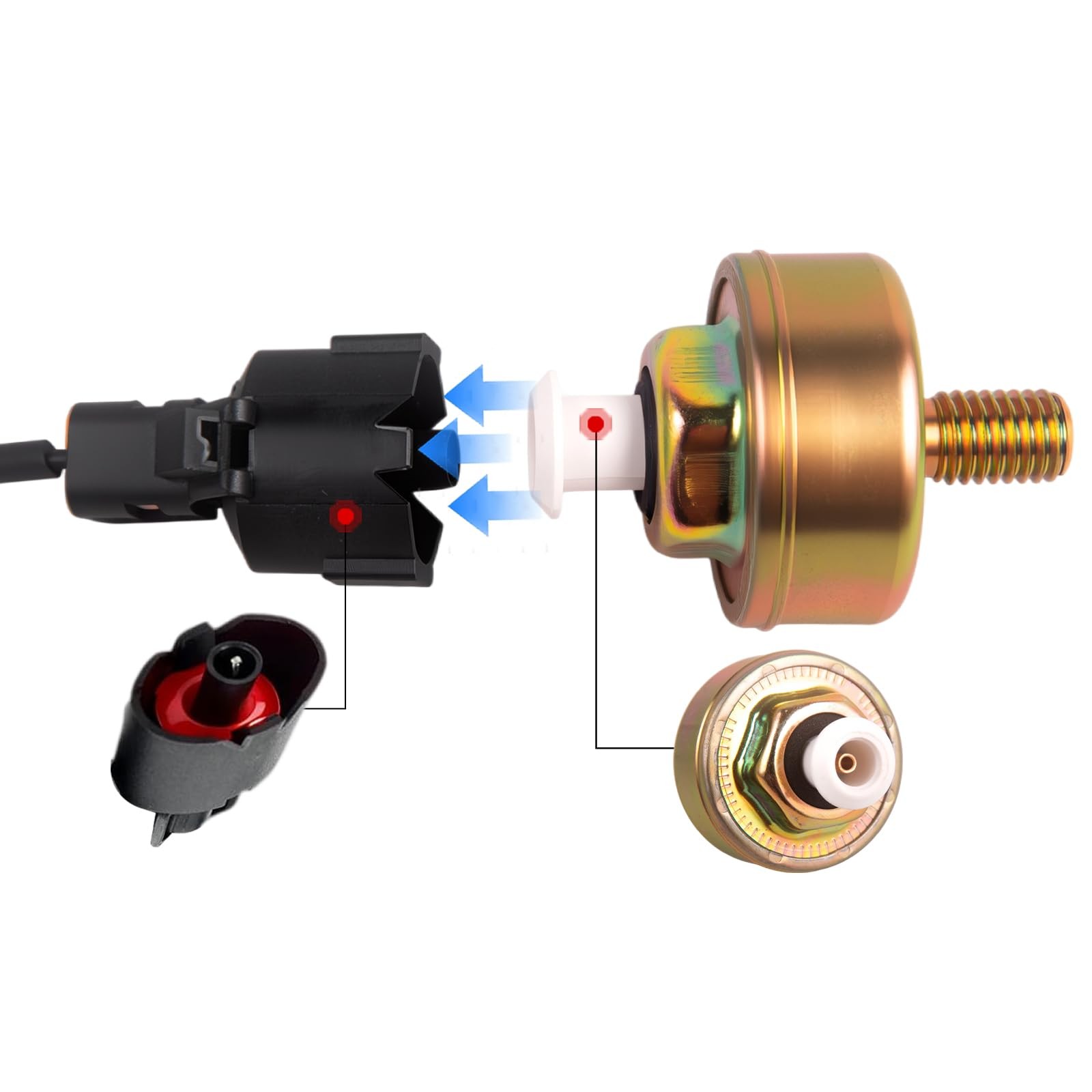 CNRAQR LS Gen 3 Knock Sensor Relocation Brackets with Extension 3