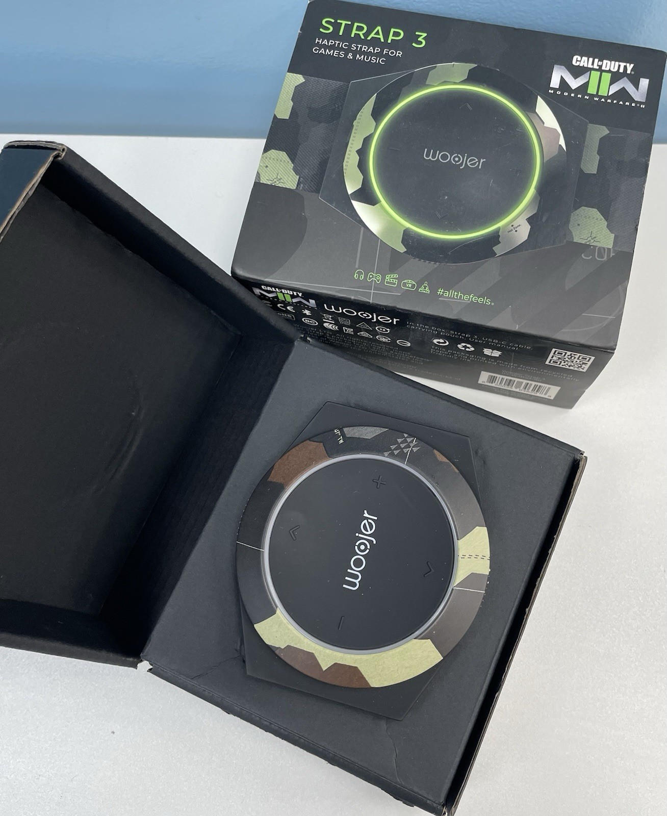 Woojer Haptic Strap 3 WJRS3-101CN For Games, Music, Movies VR And Wellness (COD)