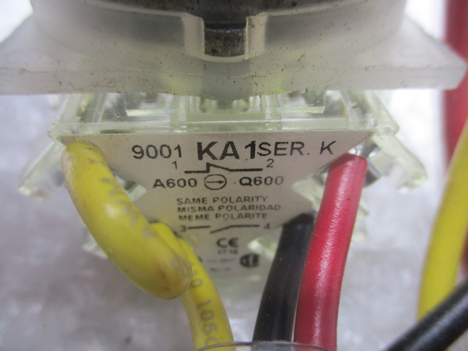 INDUSTRIAL SPARE 9001KA1 SER.K SELECTOR SWITCH UNMP