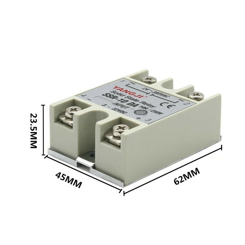 Single-phase DC controlled AC DC-AC solid state relay SSR-90DA 380VAC 90A