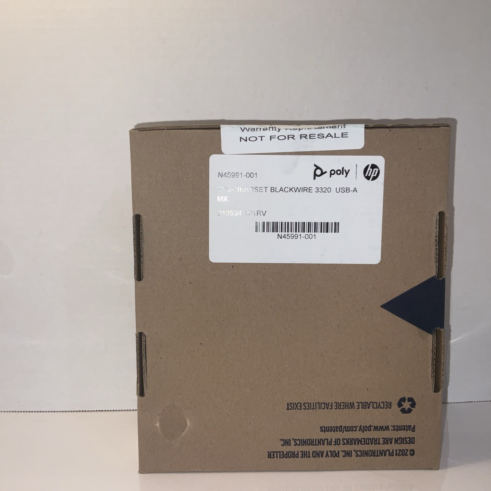 Poly HP Blackwire 3320-M USB-A Stereo Headset - New Sealed In Packaging