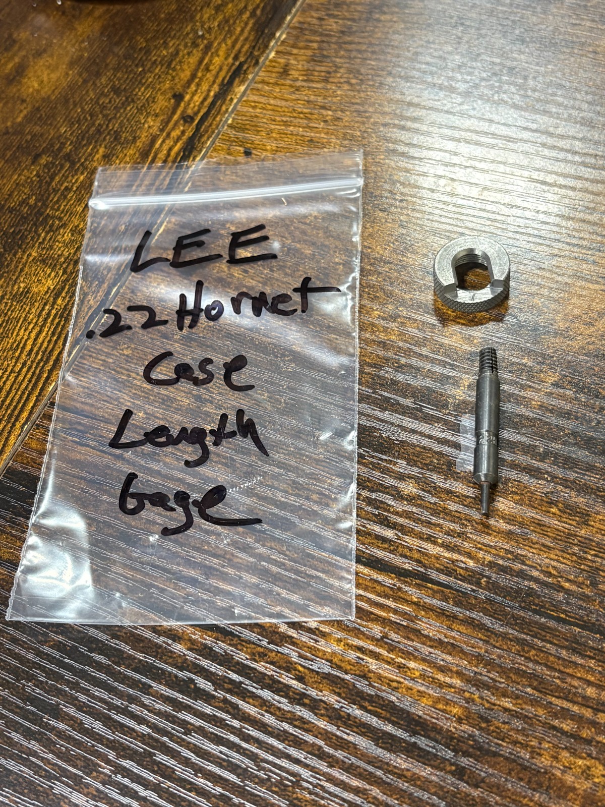 Lee case length gauge and shell holder for trimmer .22 Hornet Used
