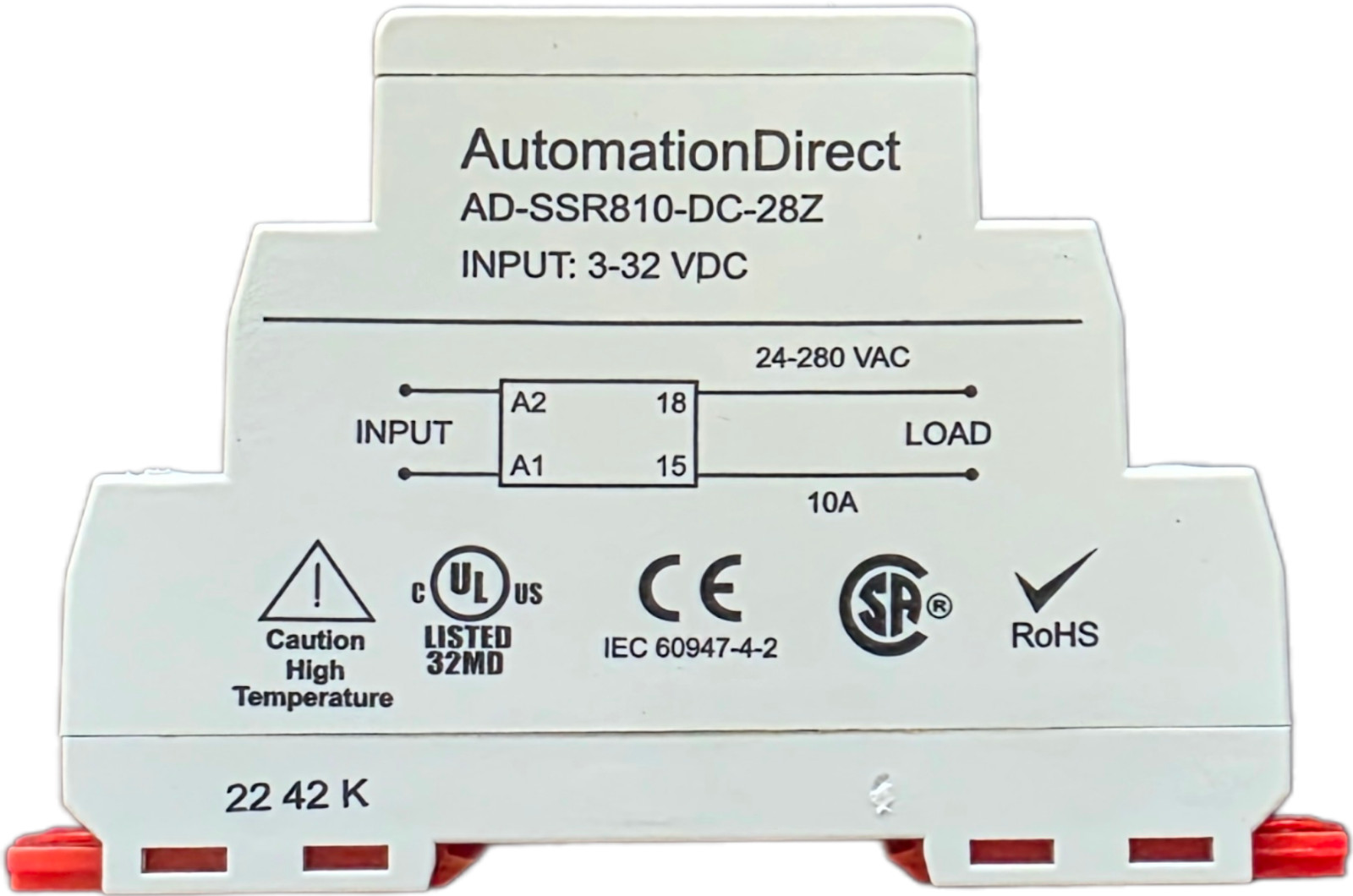 Automation Direct SSR AD-SSR810  AD-SSR810-DC-28Z  ADSSR810DC28Z