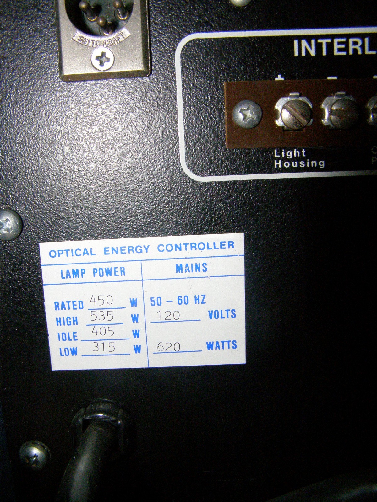 Mimir Instruments 507 Optical Energy Controller 620W Power Supply
