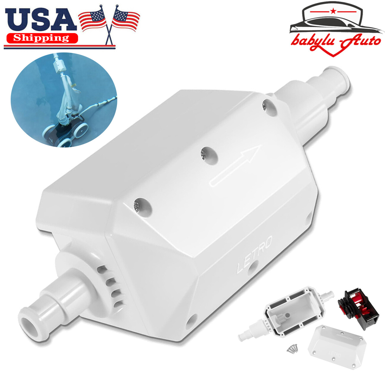 E10 White Back-Up Valve For Pentair Legend/Platinum Automatic Pool Cleaner
