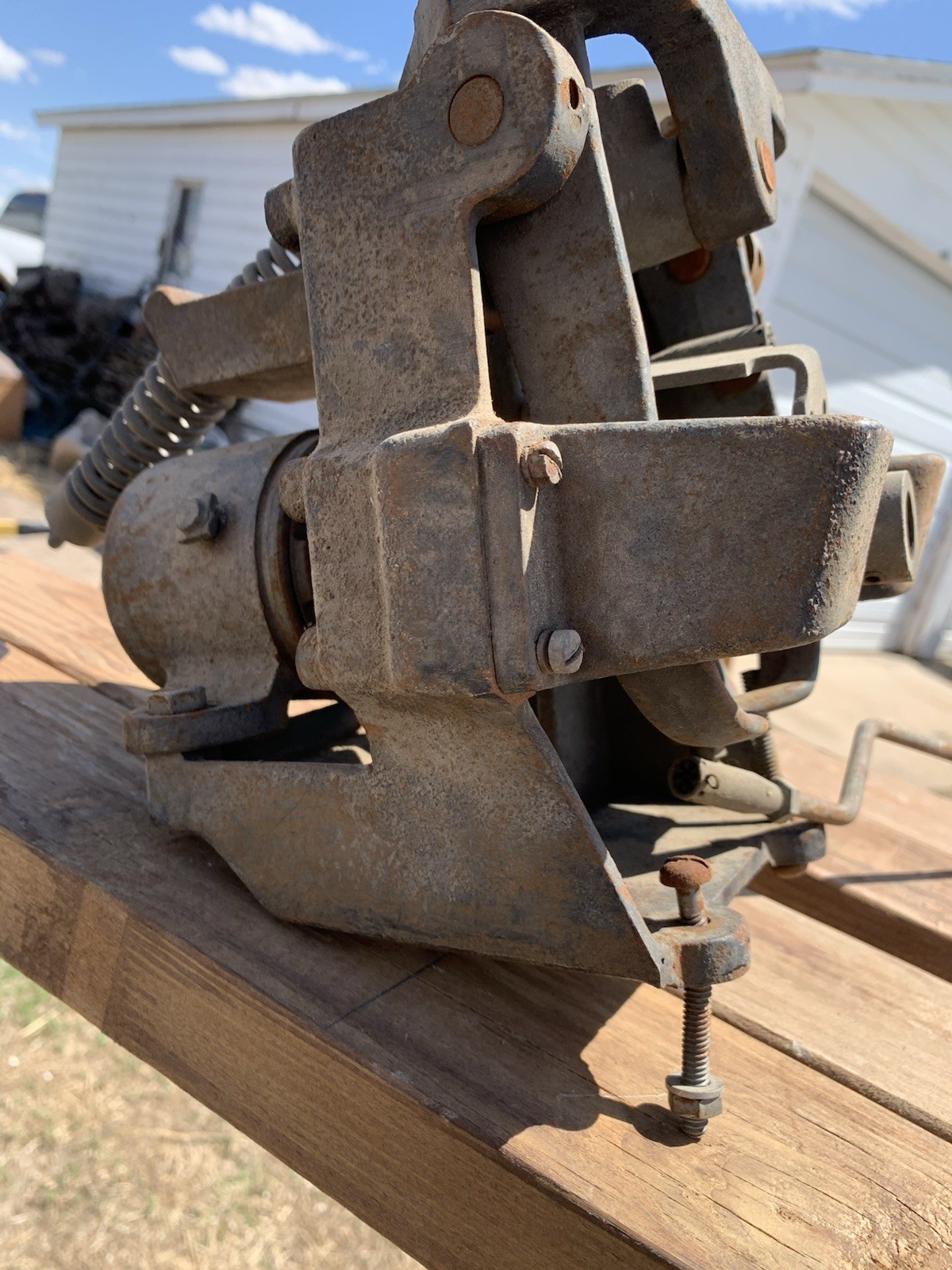 1940s Link Trainer, Pilot Trainer, Steering Control Assembly, Yoke, Foot Control
