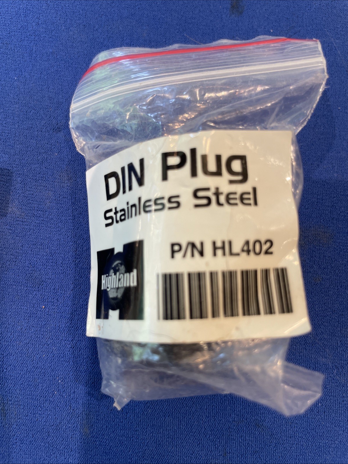 Highland DIN HL402 Stainless Steel Plug Brand New Set Of TWO