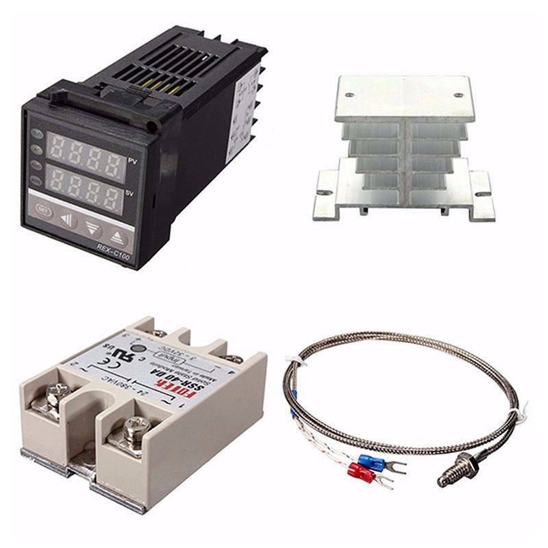4PACK Digital 110V PID REX-C100 Temperature Controller + max.40A SSR W1L3 USAAA