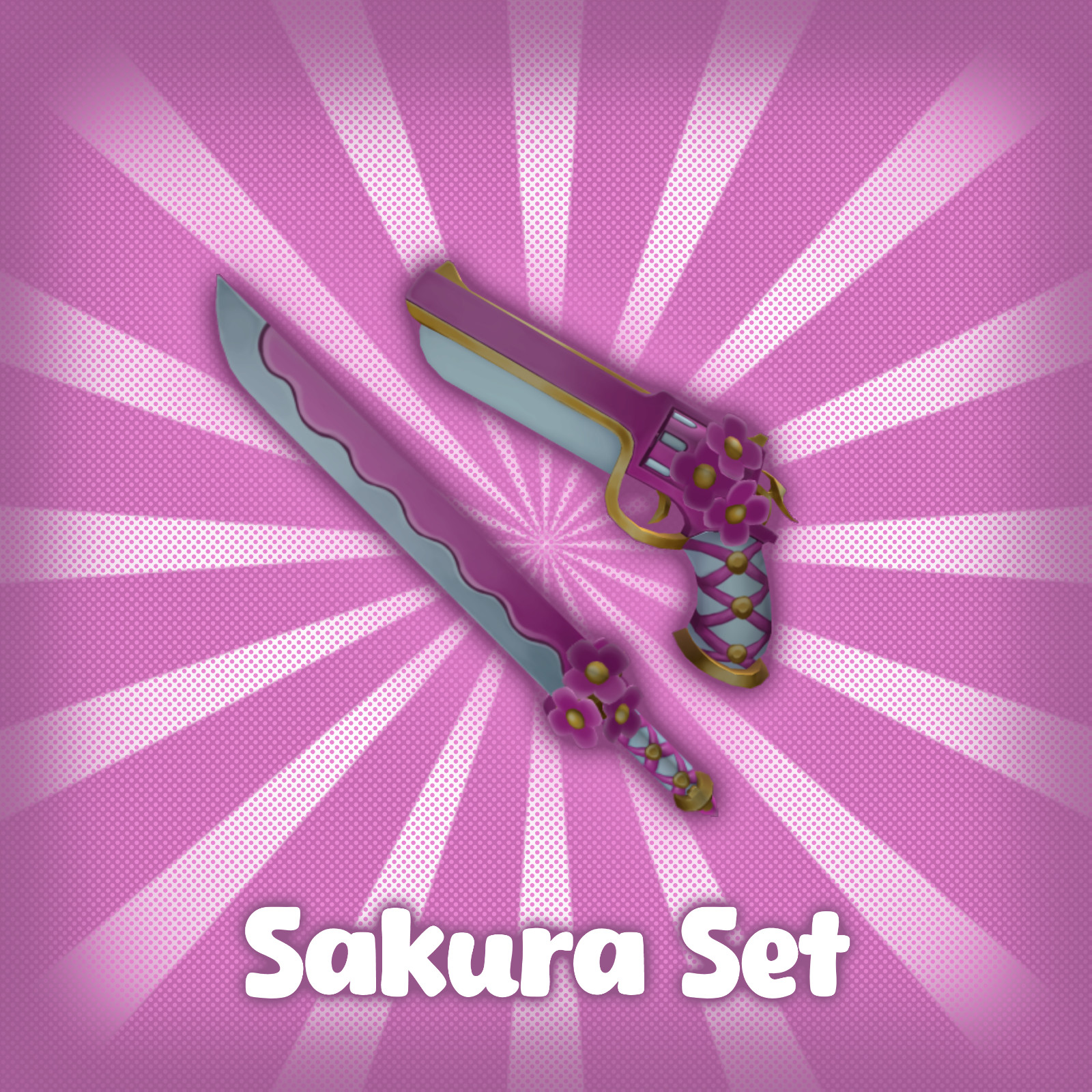 Sakura Set MM2 Godly Bundle / Cheap and Quick Delivery (Murder Mystery 2)