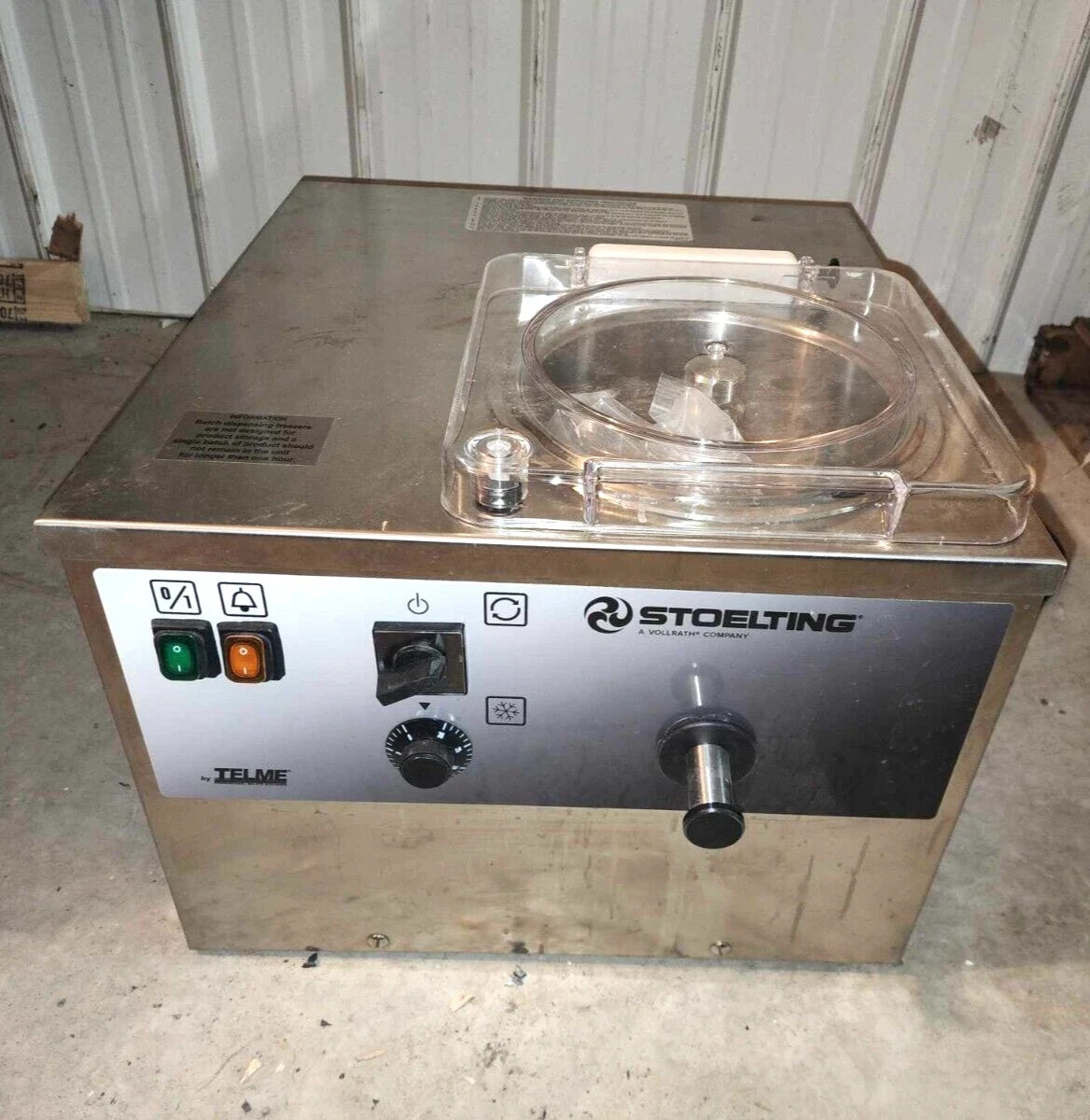 STOELTING VB1-37A COUNTERTOP VERTICAL BATCH FREEZER AIR COOLED GELATO ICE CREAM