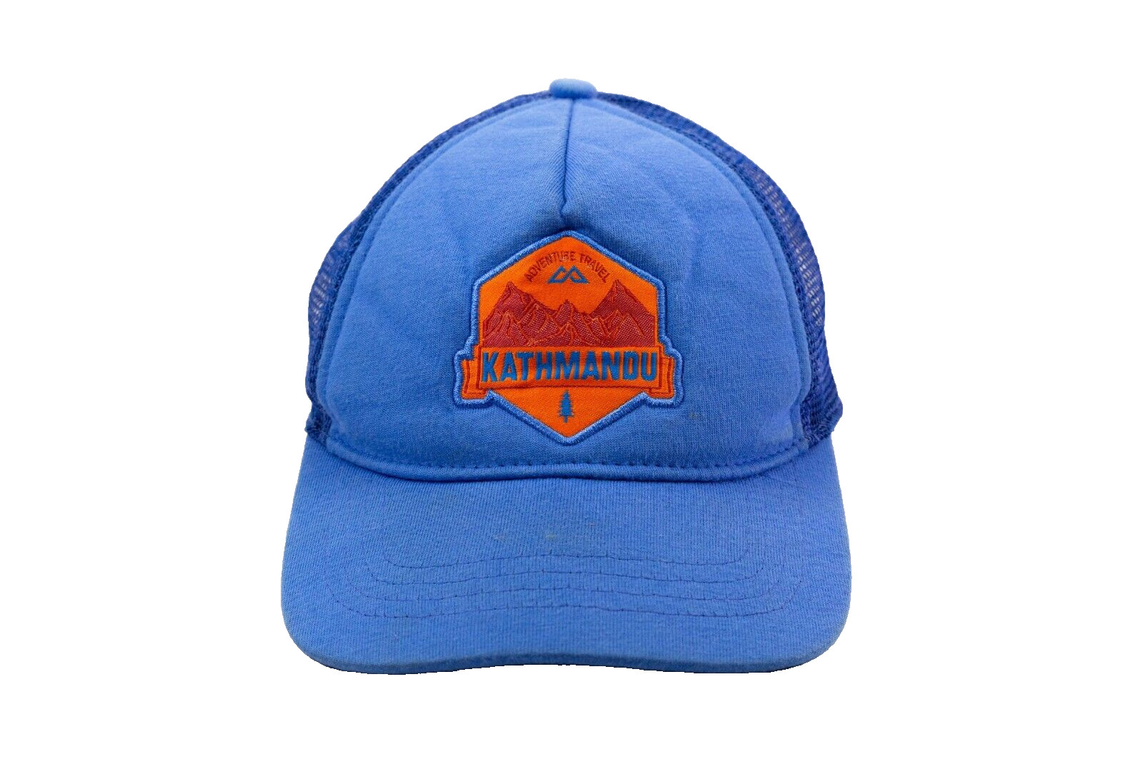 Youth Size Kathmandu Blue Mesh Trucker Cap Hat Snapback Adjustable