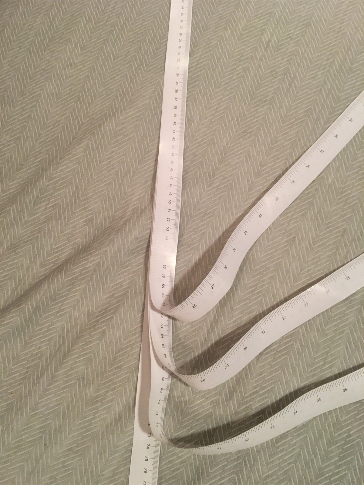 4 Paper Tape Measures 2-sided Metric/USstandard 1 Miter/39.5 Inches, ship folded