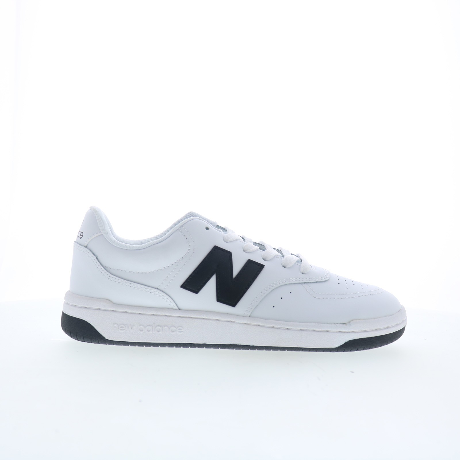 New Balance BB80 BB80BNN Mens White Leather Lace Up Lifestyle Sneakers Shoes