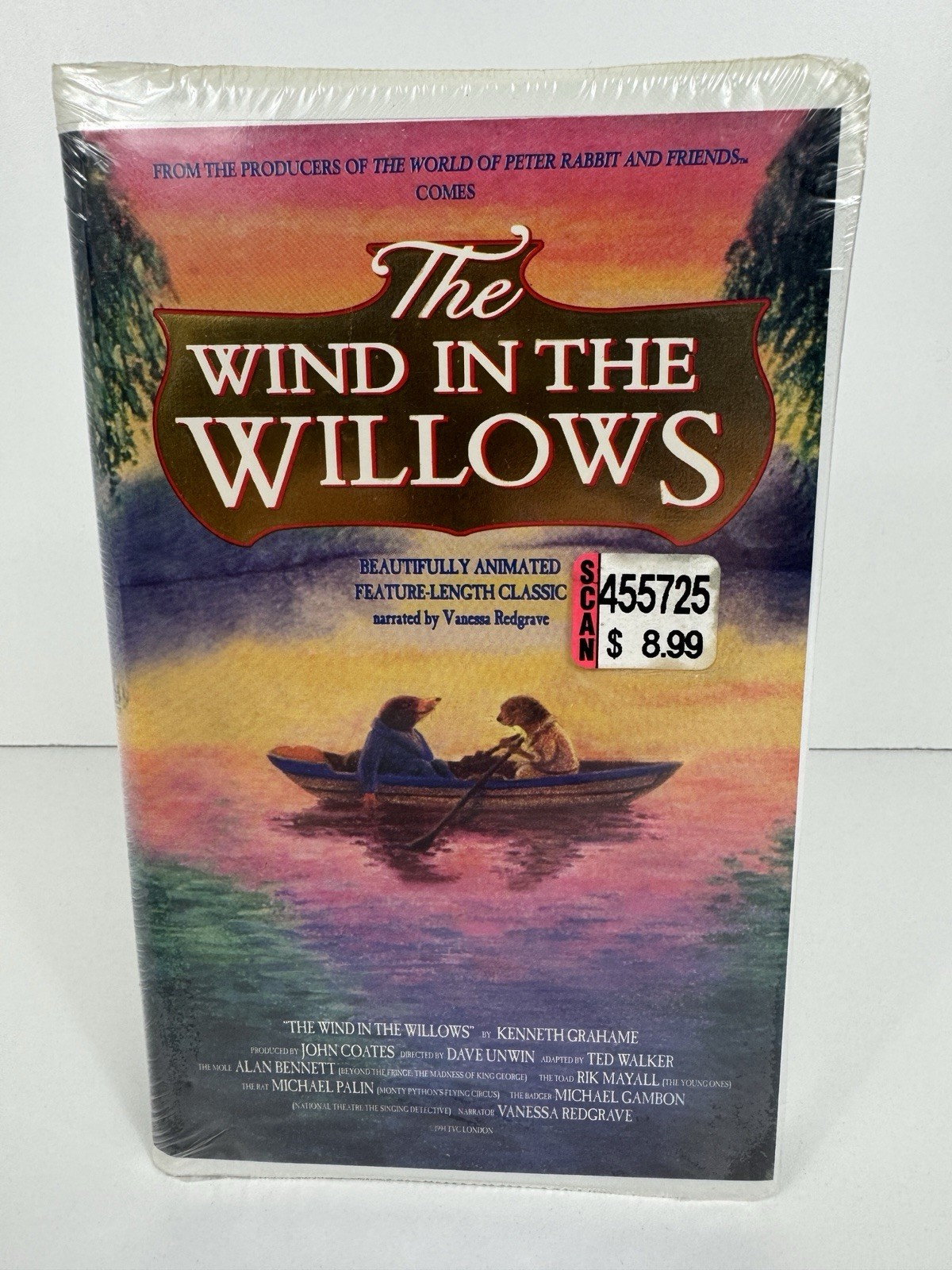 The Wind in the Willows VHS - Sealed - Clamshell Animated Family Classic!