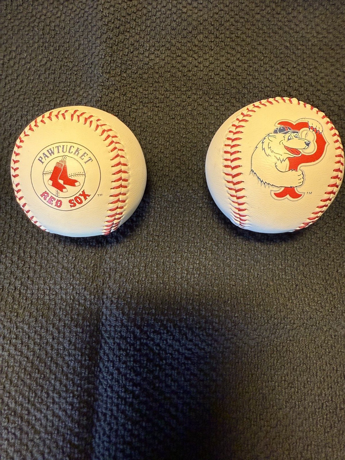 Two Pawtucket Red Sox Souvenir Baseballs