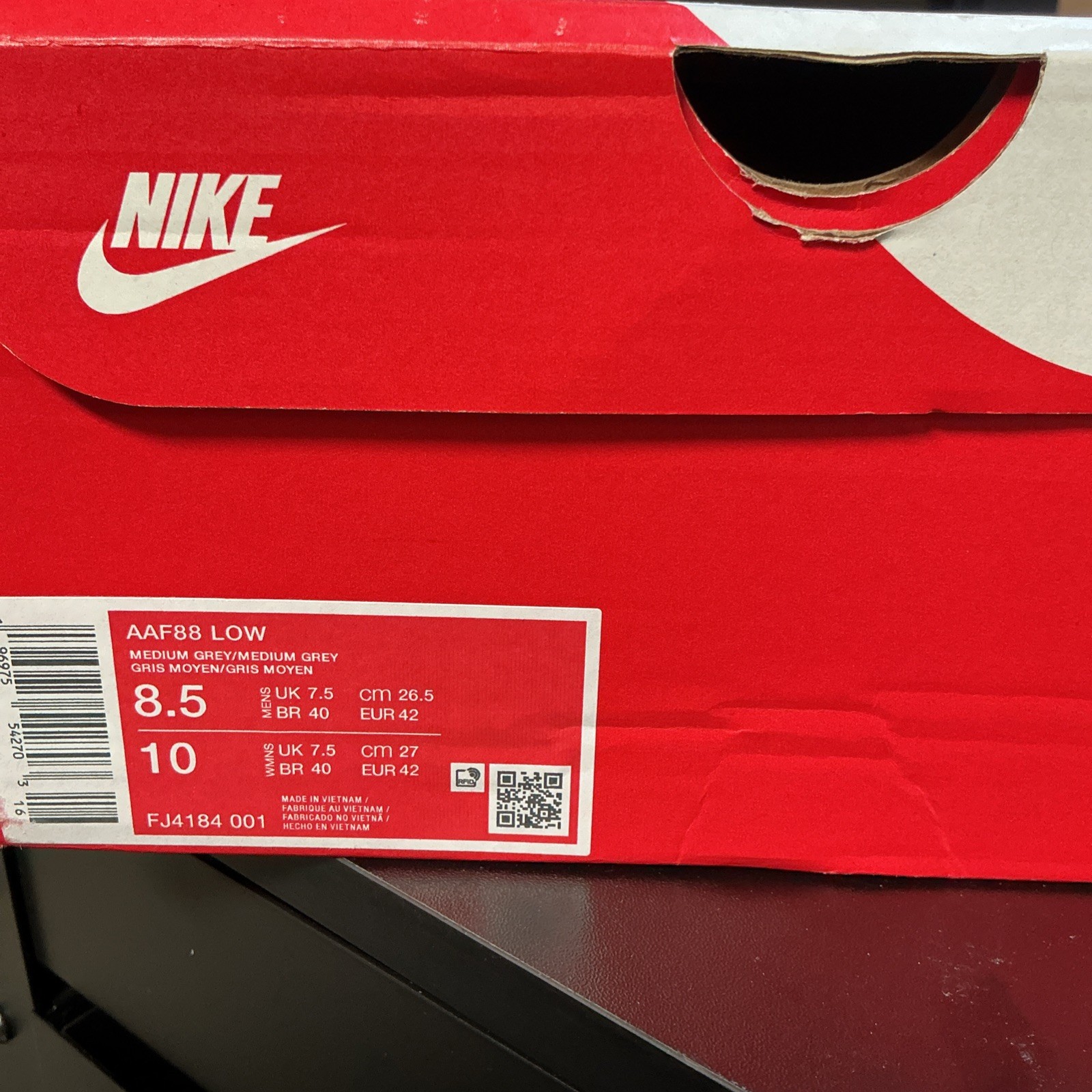 Size 8.5 - Nike Air Alpha Force 88 Medium Grey