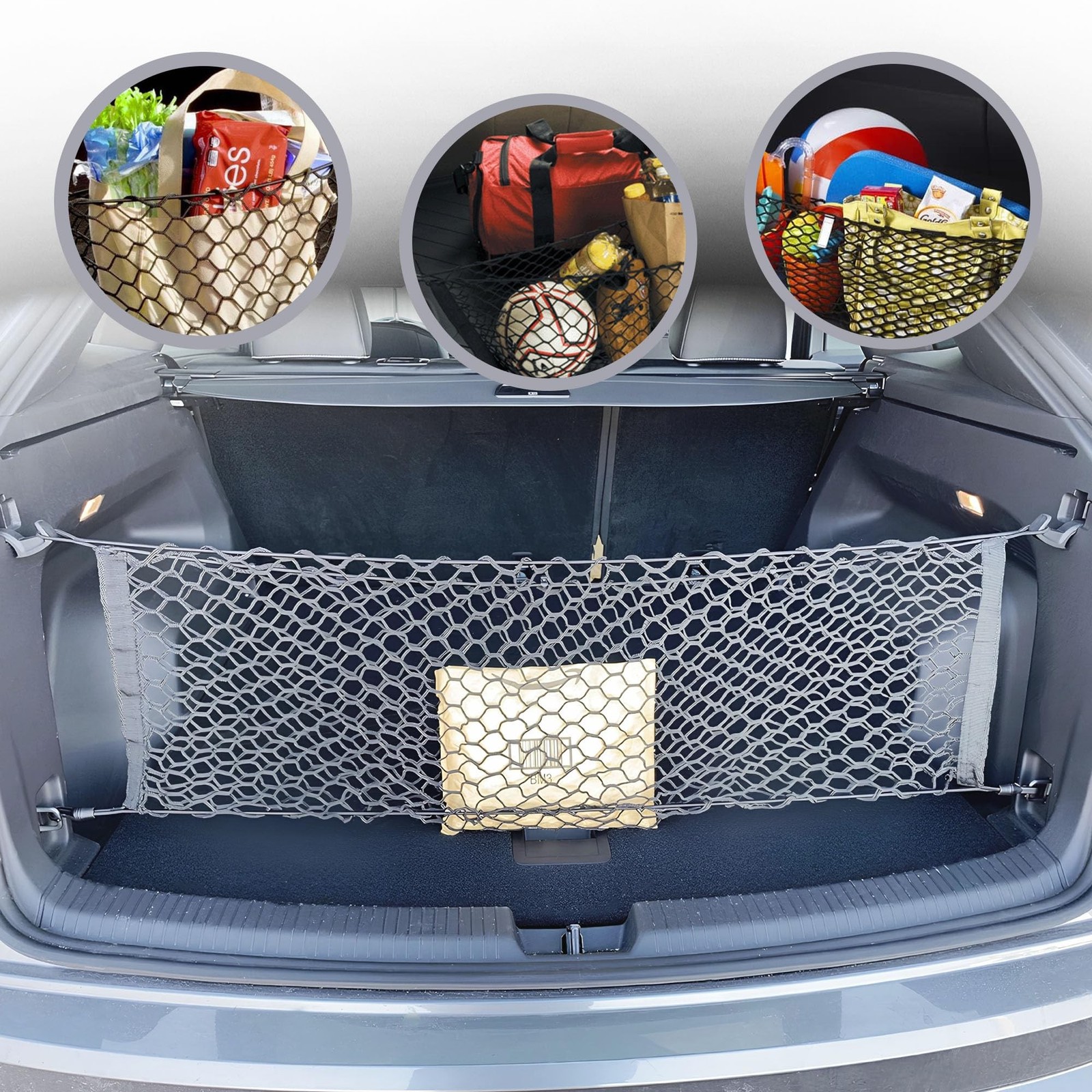 Envelope Style Trunk Mesh Cargo Net for Volkswagen Atlas Cross 2020-2025 - Ca...