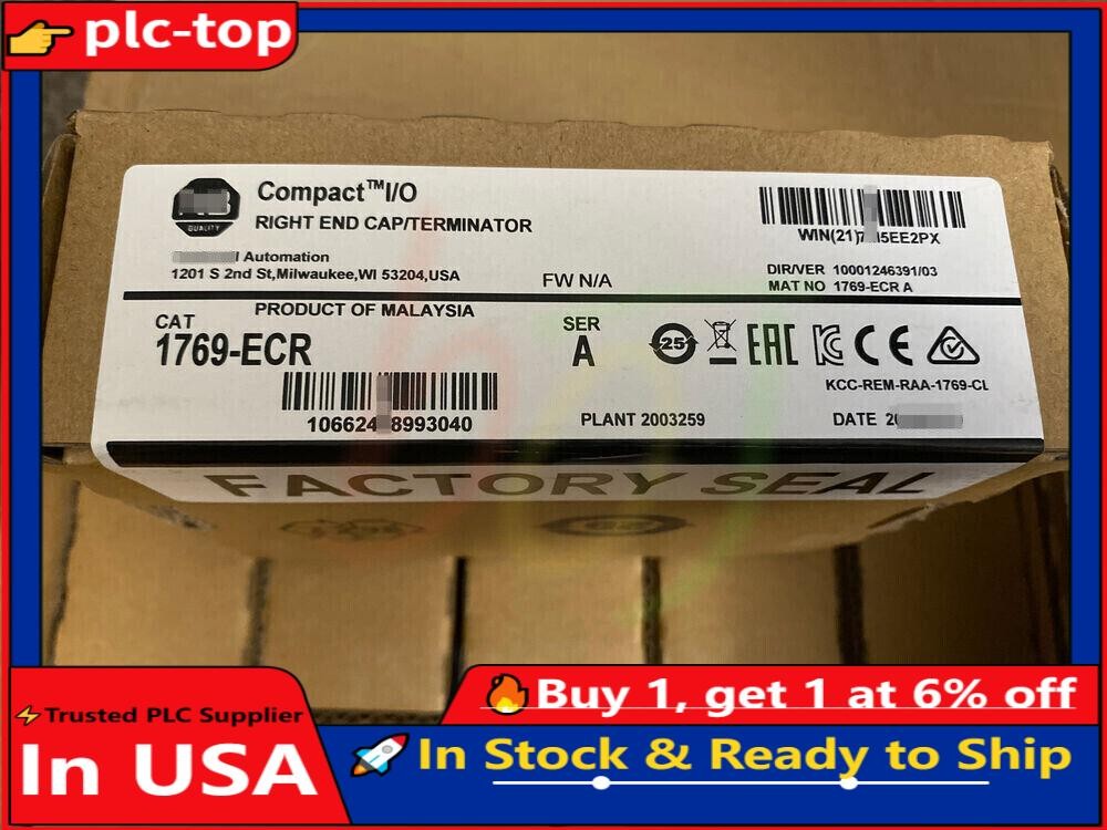 1pcs New 1769-ECR A Terminator Right End Cap 1769ECR