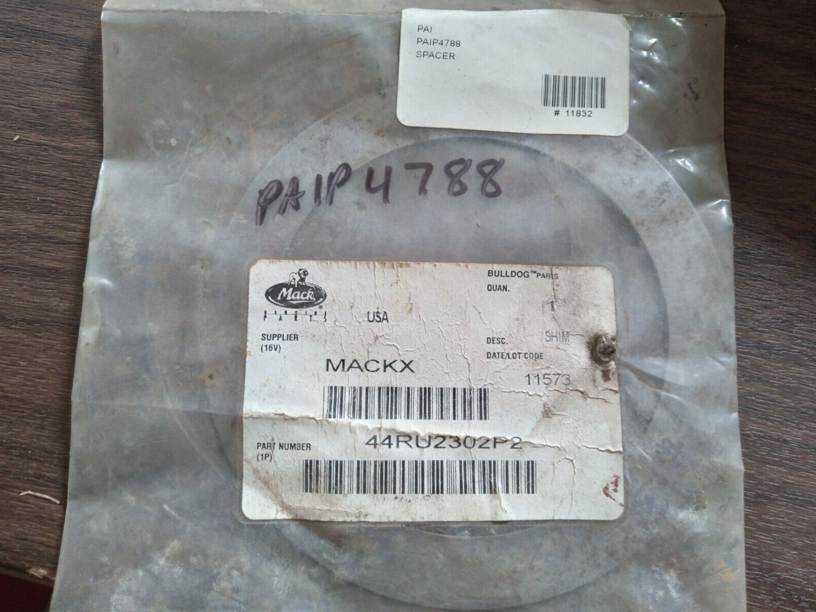 New OEM Shim for Mack 46,000LB Trunion Bar 44RU2302P2