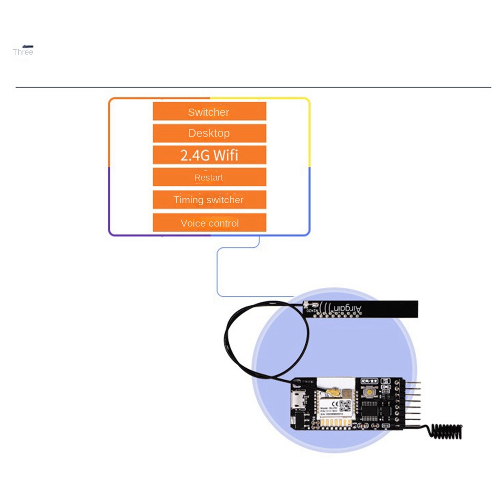 Tuya Wifi Computer- Reset Switch USB Card for PC Computer,APP Remote5682